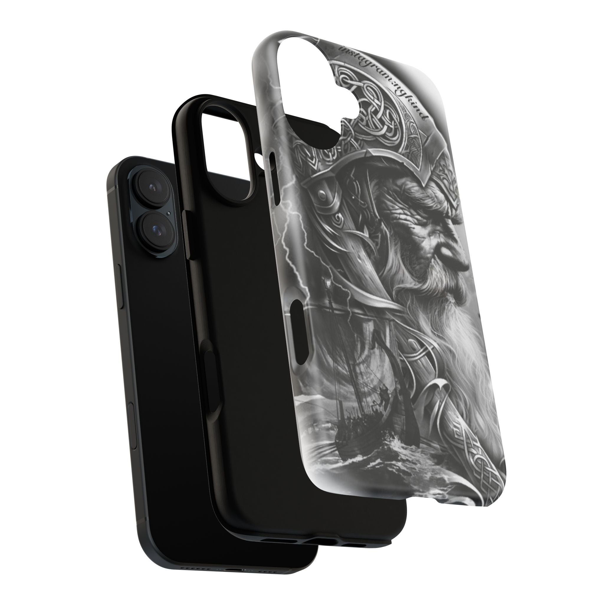 Viking Warrior & Longship – Norse Mythology iPhone Case