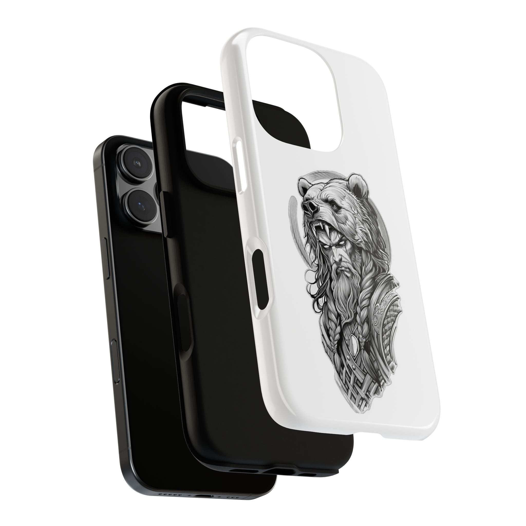 Viking Berserker Bear – Norse Warrior iPhone Case