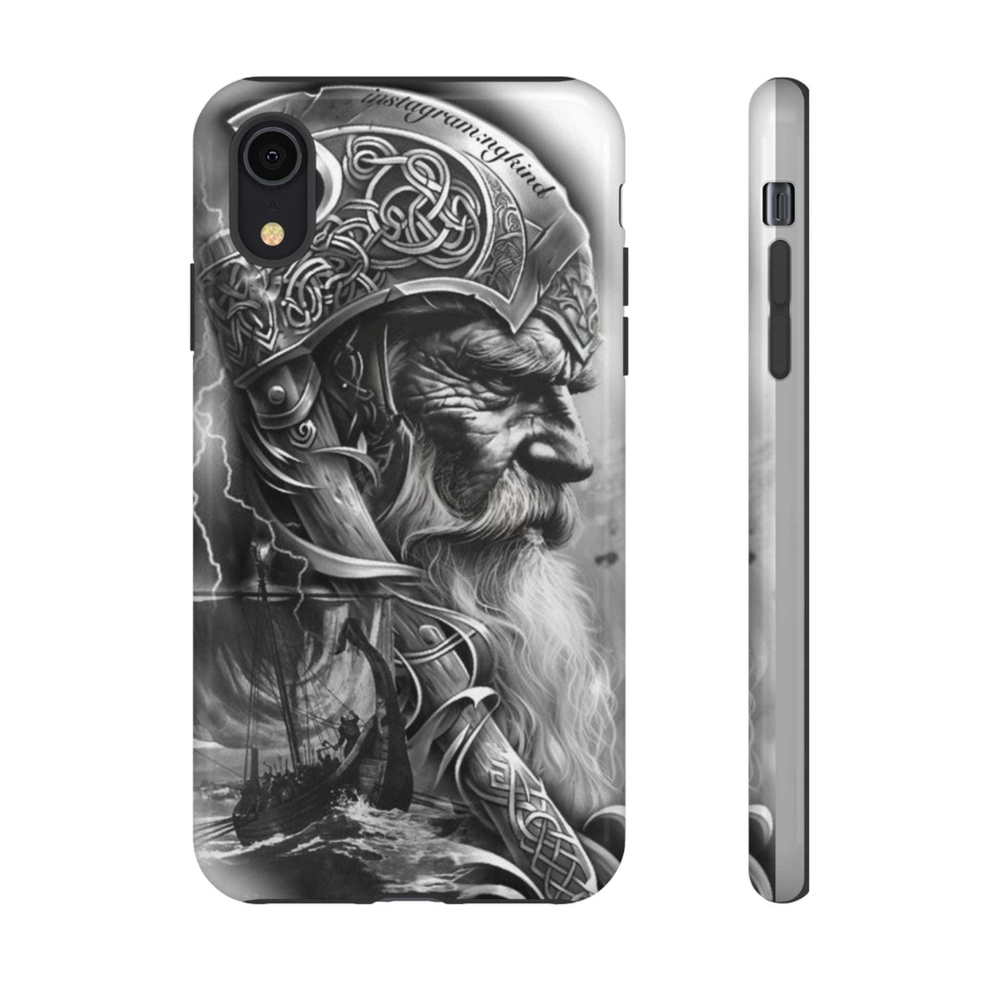 Viking Warrior & Longship – Norse Mythology iPhone Case