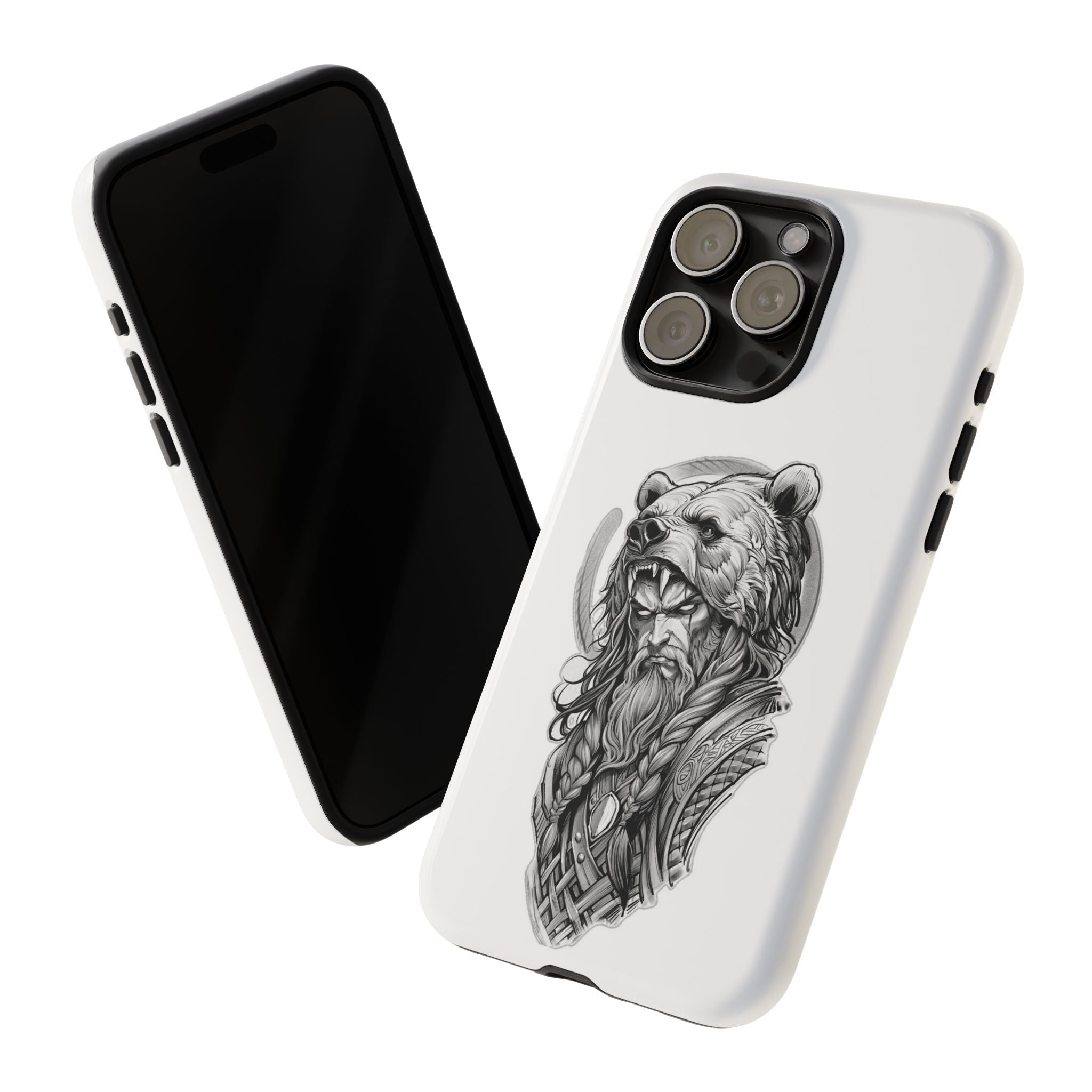 Viking Berserker Bear – Norse Warrior iPhone Case