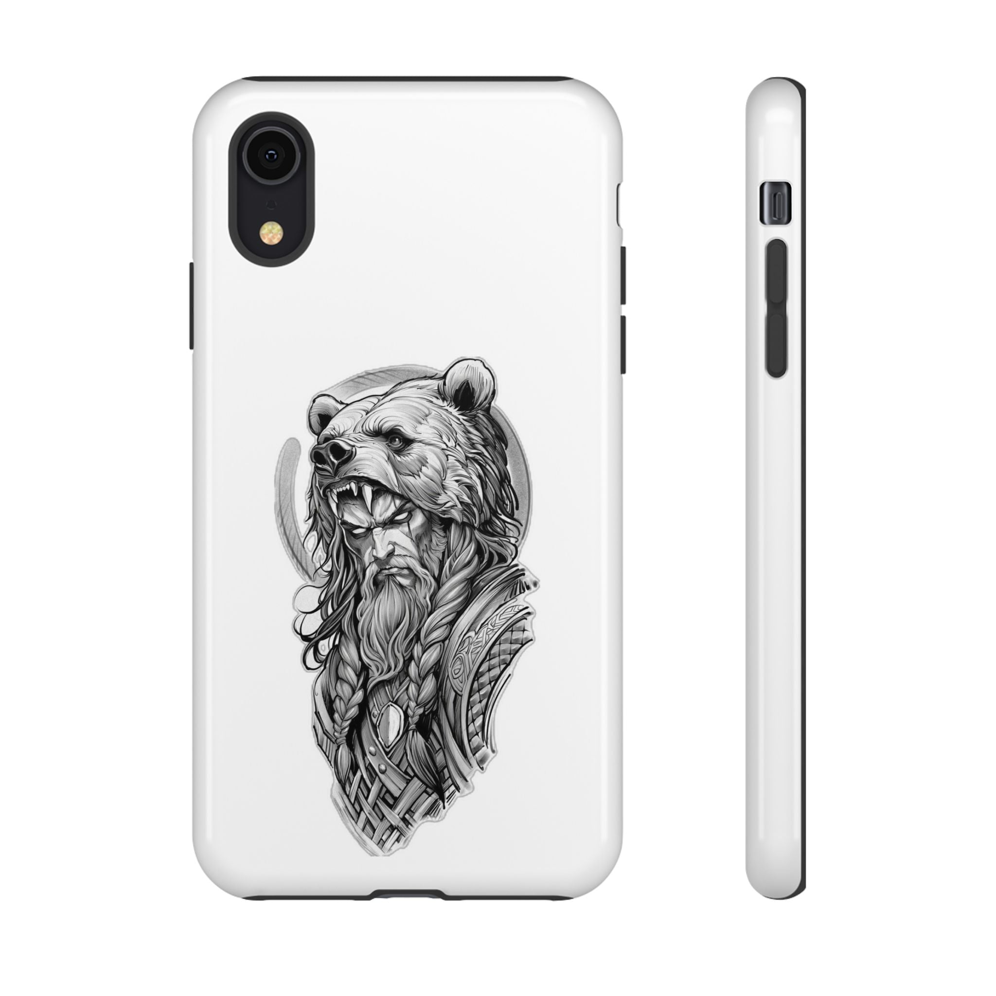 Viking Berserker Bear – Norse Warrior iPhone Case