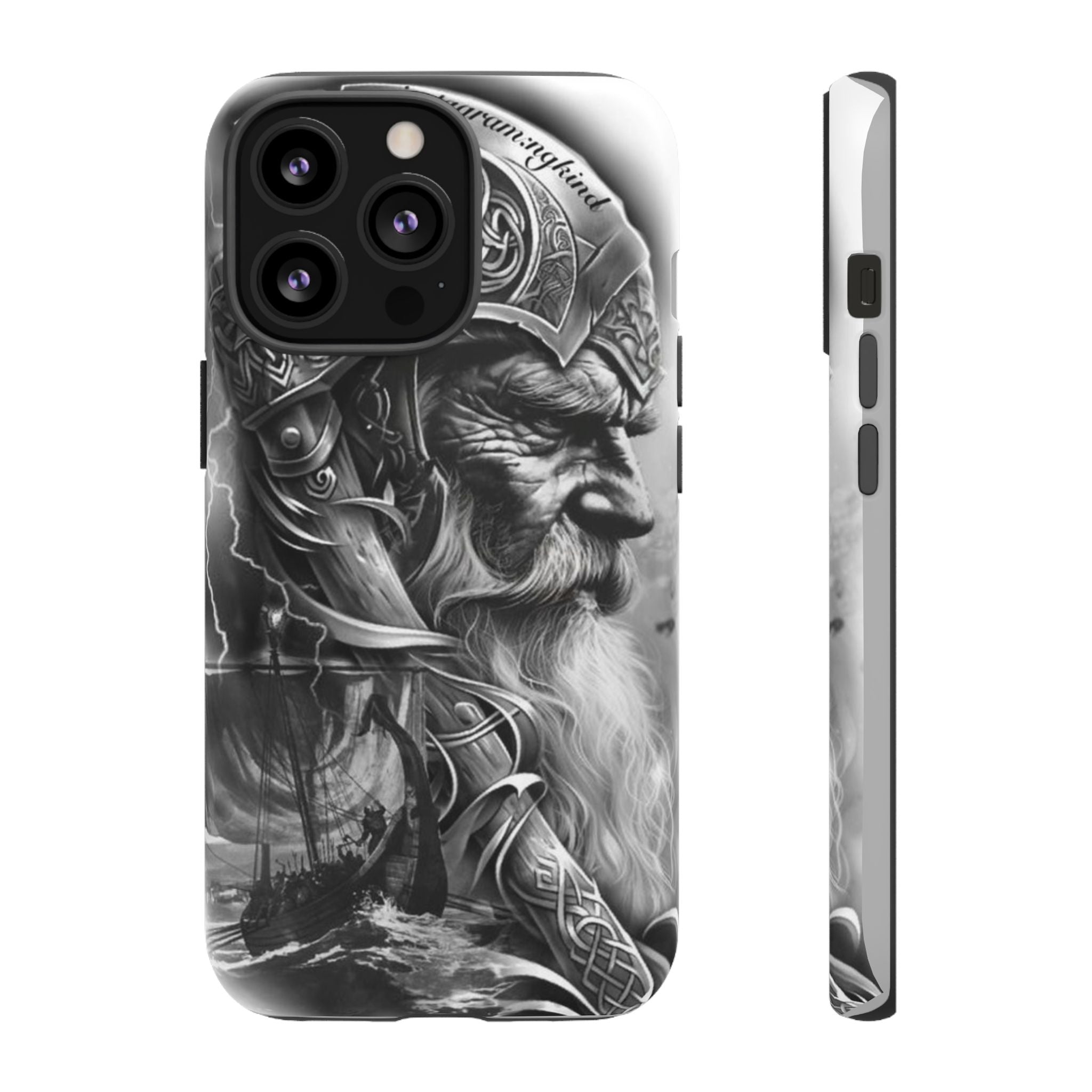 Viking Warrior & Longship – Norse Mythology iPhone Case