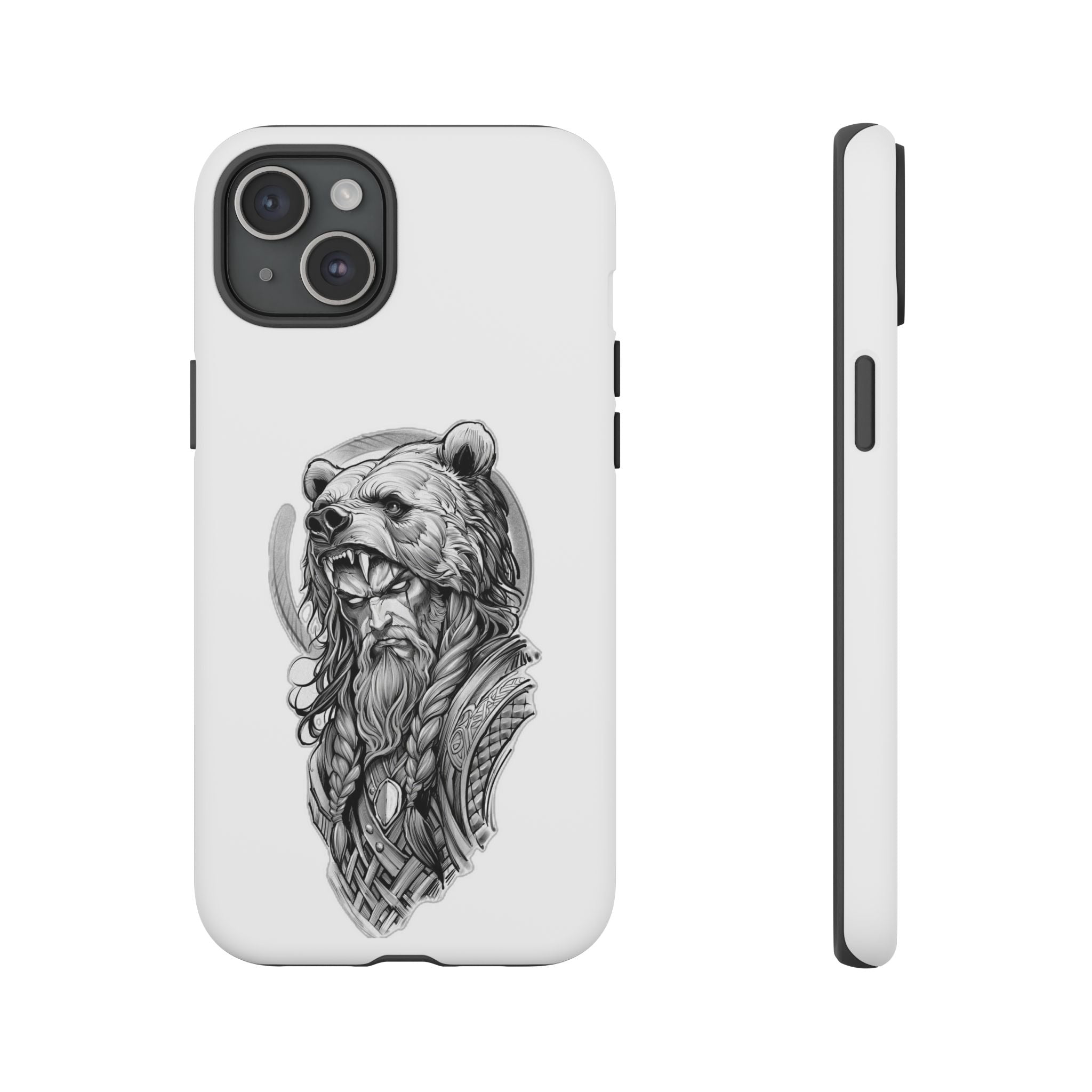 Viking Berserker Bear – Norse Warrior iPhone Case