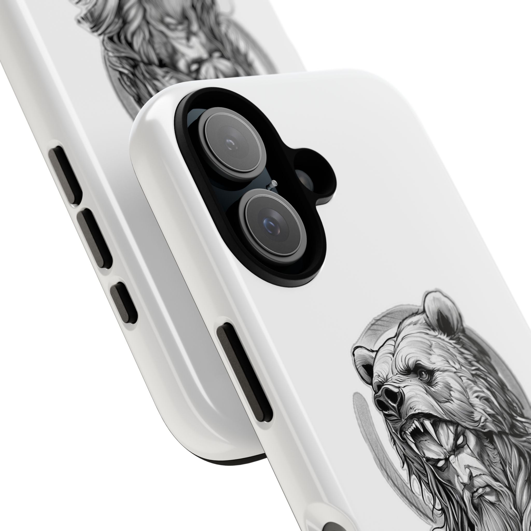 Viking Berserker Bear – Norse Warrior iPhone Case