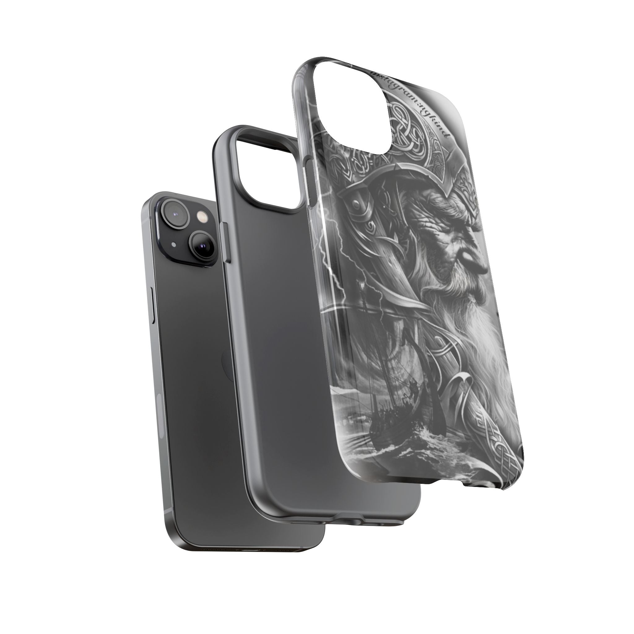 Viking Warrior & Longship – Norse Mythology iPhone Case