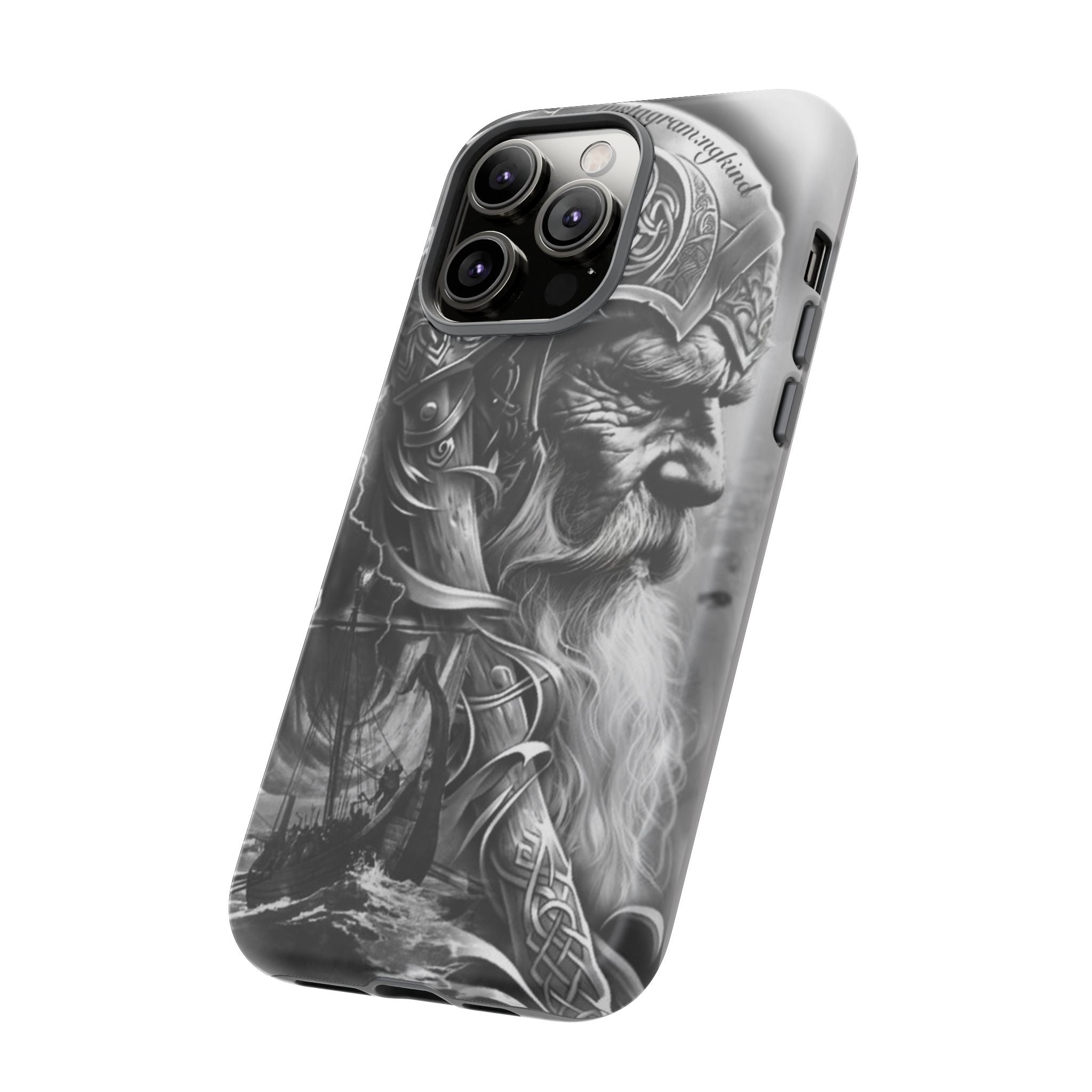 Viking Warrior & Longship – Norse Mythology iPhone Case