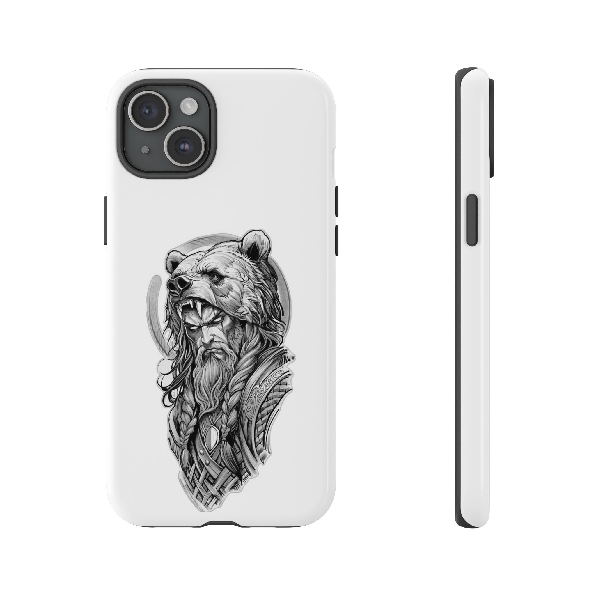 Viking Berserker Bear – Norse Warrior iPhone Case