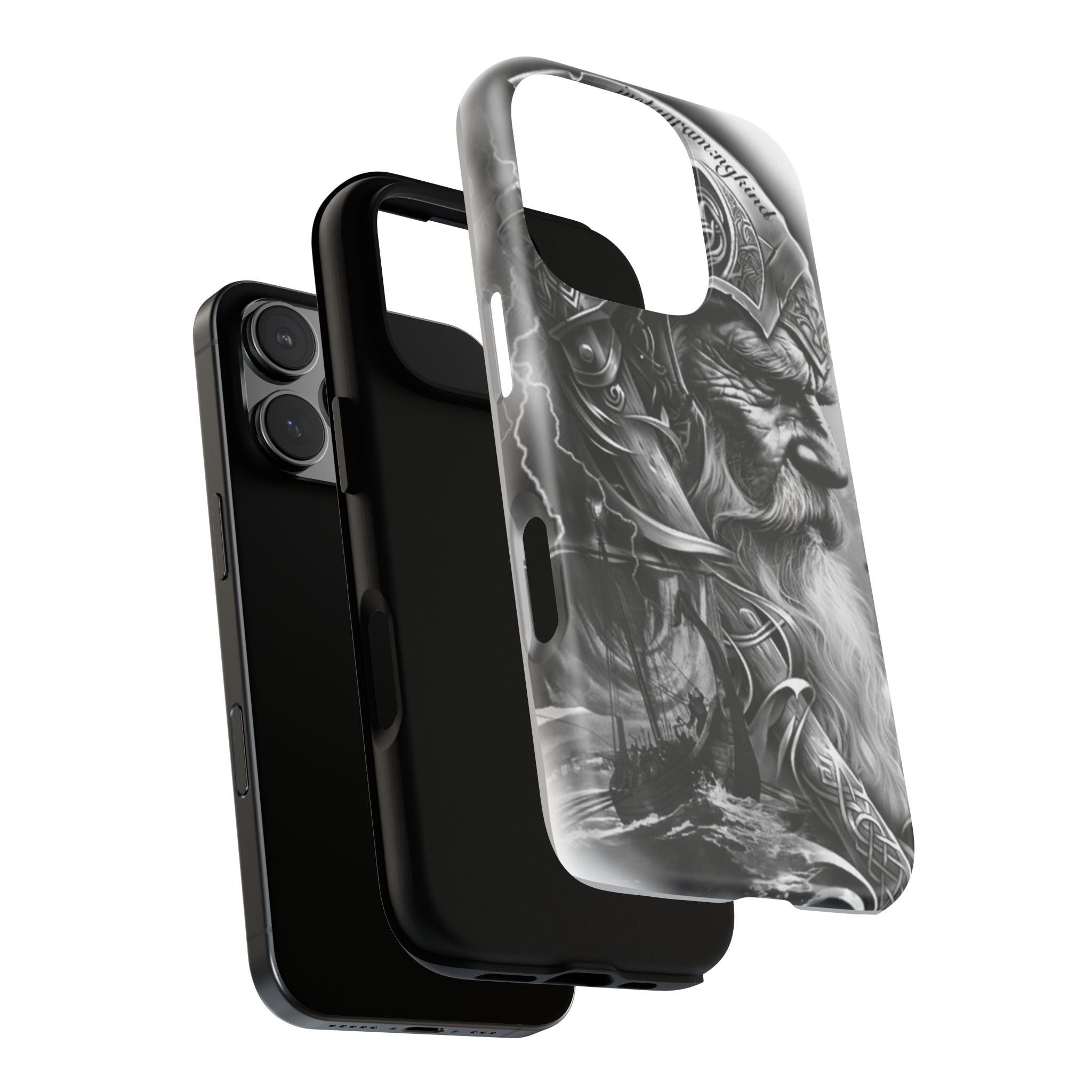 Viking Warrior & Longship – Norse Mythology iPhone Case