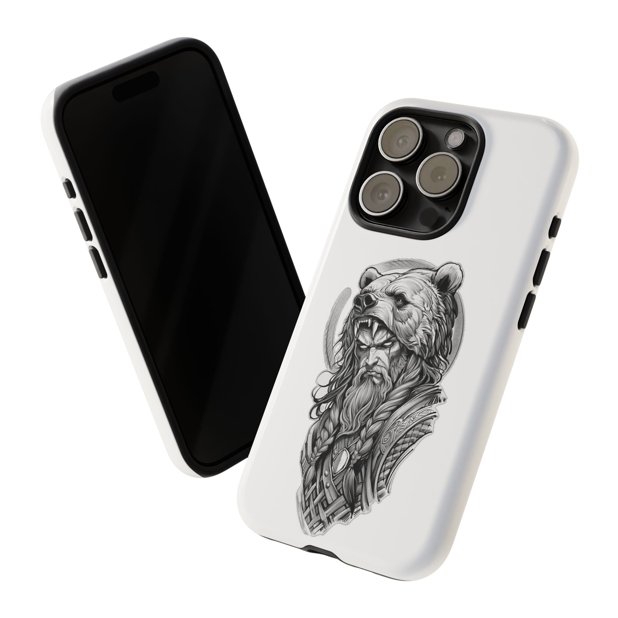 Viking Berserker Bear – Norse Warrior iPhone Case