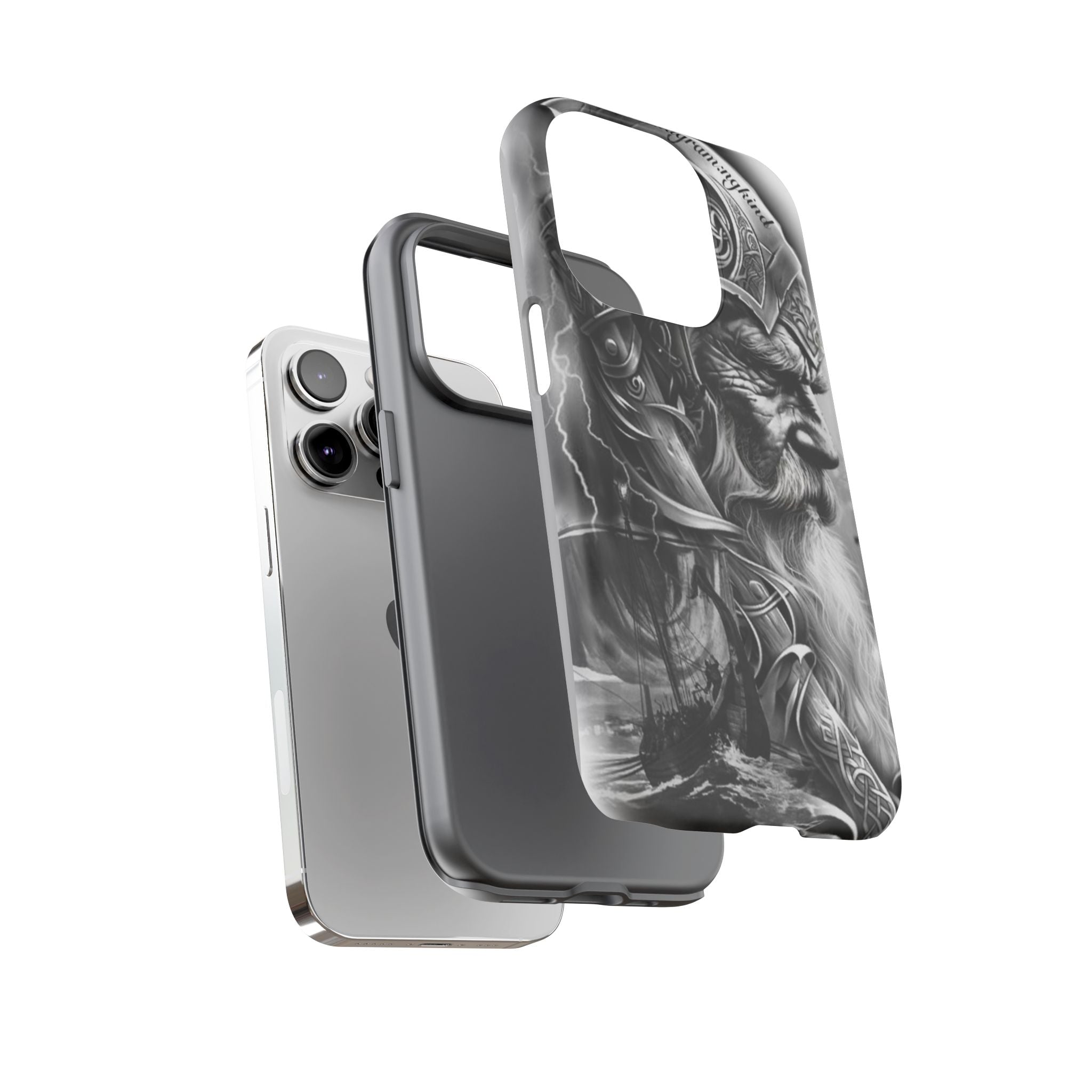 Viking Warrior & Longship – Norse Mythology iPhone Case
