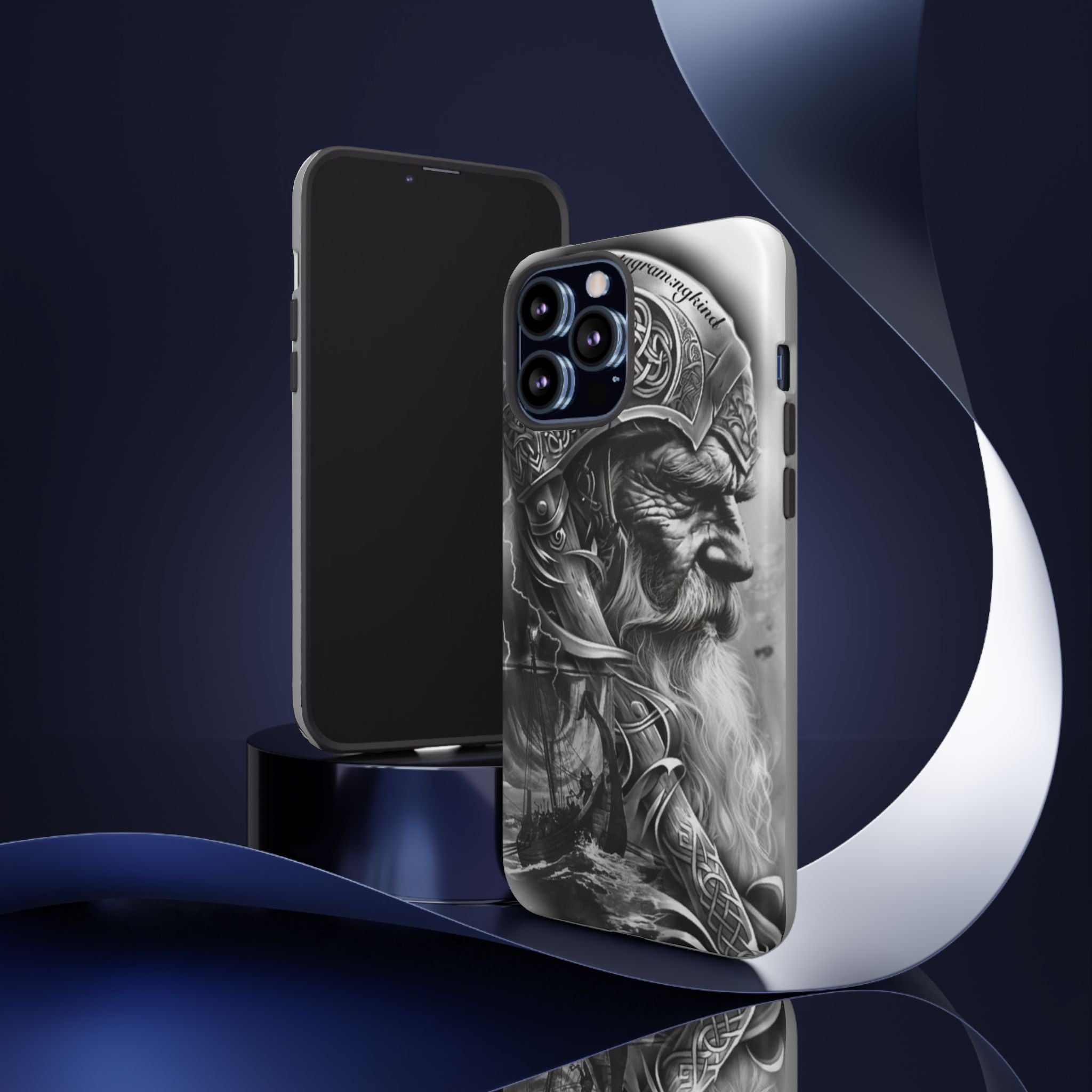 Viking Warrior & Longship – Norse Mythology iPhone Case