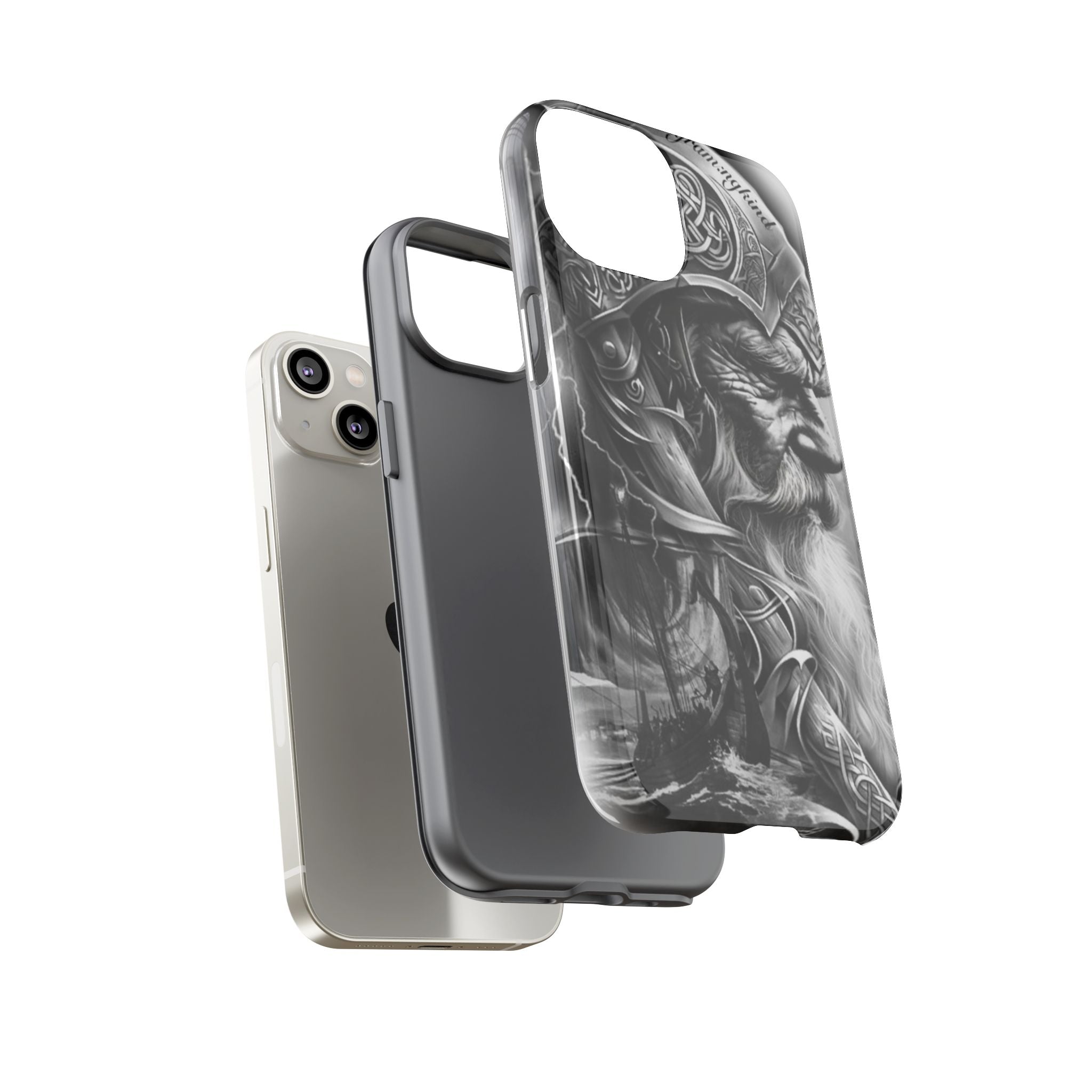 Viking Warrior & Longship – Norse Mythology iPhone Case